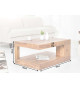 Table basse originale en bois massif
