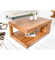 Table basse originale en bois massif