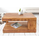 Table basse originale en bois massif