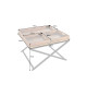 Table basse en bois et plateaux amovibles