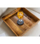 Table basse en bois et plateaux amovibles