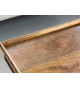 Table basse en bois et plateaux amovibles