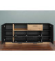 Buffet moderne gris et bois 187 cm