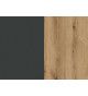 Buffet moderne gris et bois 187 cm