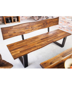 Banc salle à manger en bois et métal