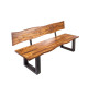Banc salle à manger en bois et métal