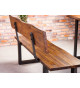 Banc salle à manger en bois et métal