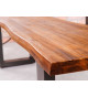 Banc en acacia style industriel