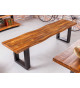 Banc en acacia style industriel