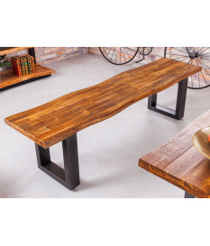 Banc en acacia style industriel