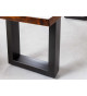 Banc en acacia style industriel
