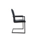 Lot de 4 chaises en simili noir antique