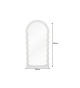 Miroir avec ondulations tendance 160 cm