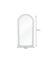 Miroir design vert sauge 160 cm