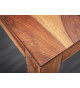 Table de repas rectangulaire en sesham 140 cm