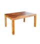 Table de repas rectangulaire en sesham 140 cm