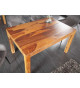 Table de repas rectangulaire en sesham 140 cm