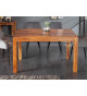 Table de repas rectangulaire en sesham 140 cm