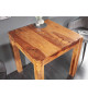 Table à manger carrée en bois massif