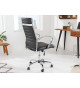 Fauteuil de bureau simili cuir noir