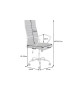 Fauteuil de bureau simili cuir noir