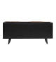 Buffet noir et bois 180 cm