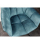 Fauteuils rotatifs velours bleu