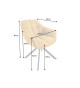 Fauteuils rotatifs métal et velours jaune