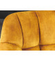 Fauteuils rotatifs métal et velours jaune