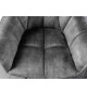 Chaises velours gris et métal