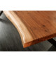 Table repas industriel en acacia 180 cm