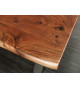 Table repas industriel en acacia 180 cm