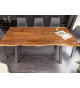 Table repas industriel en acacia 180 cm