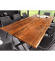 Table repas industriel en acacia 180 cm