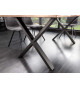Table repas industriel en acacia 180 cm