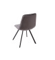 Chaises velours gris foncé