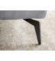 Lit adulte velours gris