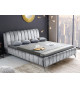 Lit adulte velours gris