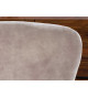 Chaise à bascule champagne et métal noir