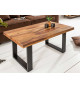 Table basse 100 cm sesham massif