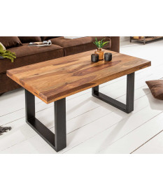 Table basse 100 cm sesham massif