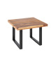 Table basse carrée 60 cm en bois massif