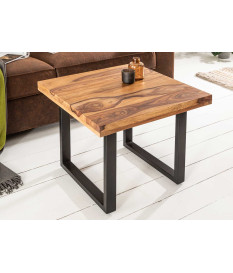 Table basse carrée 60 cm en bois massif