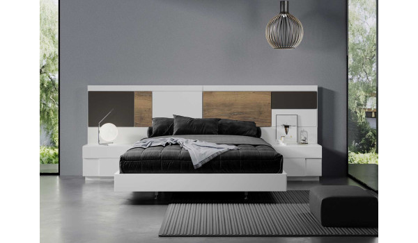 Lit adulte design avec éclairage led