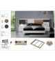 Lit adulte design avec éclairage led
