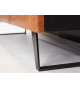 Buffet noir et bois 180 cm