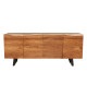 Buffet noir et bois 180 cm