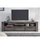 Meuble tv grisé en bois massif 170 cm