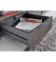 Meuble tv grisé en bois massif 170 cm