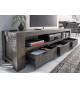 Meuble tv grisé en bois massif 170 cm